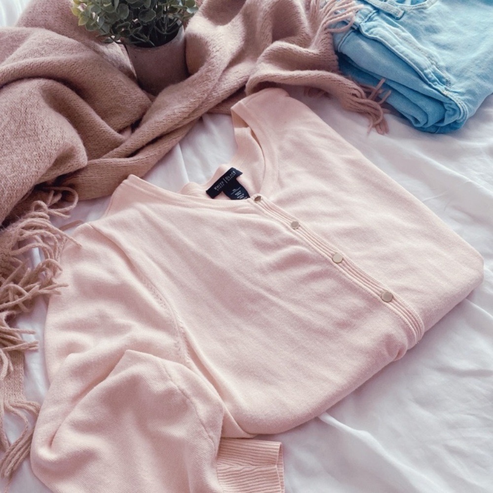 White House Black Market Pink Cardigan - Picture 13 of 16